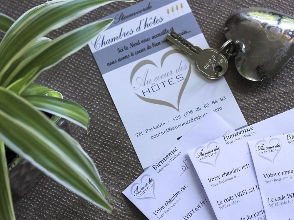 Au Coeur Des Hotes Steenvoorde Esterno foto